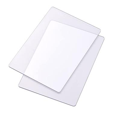 Imagem de Wemay 2pcs Almofada de Corte Transparente Acessório Durável de Material de PC Almofada de Substituição de Espessura de 3mm para Máquina de Corte e Vinco Artes e Ofícios Scrapbooking Cardmaking, 8,7 *