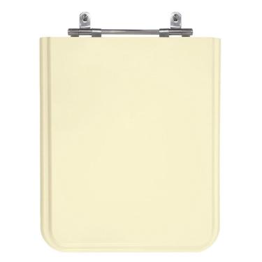 Imagem de Assento Sanitário Square Bone  Bege  Tampa Para Vaso Incepa