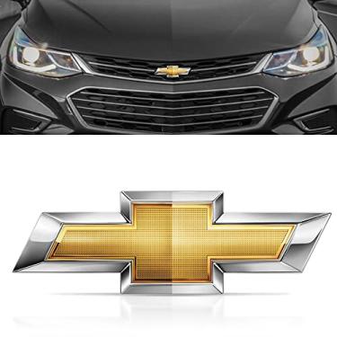 Imagem de Emblema Grade Dianteira GM Gravata Dourado Cruze 2012 Até 2016