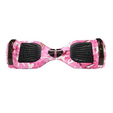 Imagem de Hoverboard Infantil Skate Elétrico Led Rosa Camuflado