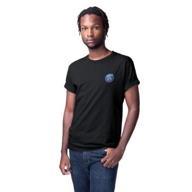 Imagem de Camiseta Masculina Time Europeu Escudo Paris Slim Básica - Pk Line Sho