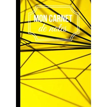 Imagem de Mon carnet de notes: Cahier d'écriture fantaisie jaune - 100 pages format 7*10