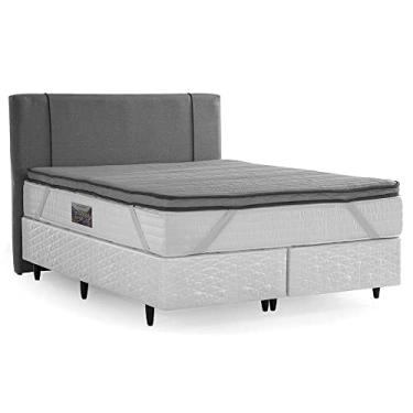 Imagem de Cama Box com Cabeceira Herval Queen Top D45 New, 72x158x198 cm, Pillow Top