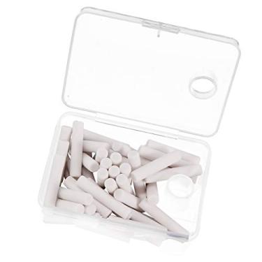 Imagem de Prettyia Pacote com 50 borrachas de substituição para borracha operada por bateria, refil de borracha elétrica branca de 5 mm para arte, artesanato, escola, escritório, artista, a maioria das borrachas elétricas