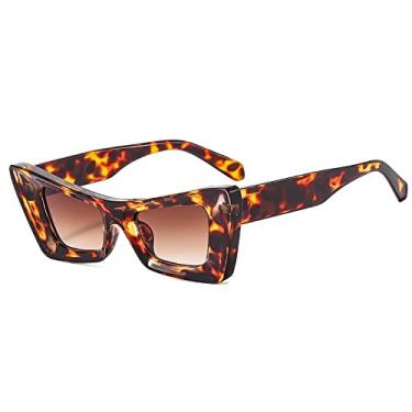 Imagem de Óculos de sol quadrado com estampa de flores para mulheres Óculos de sol gradiente Uv400 Óculos de festa femininos, vermelho, tamanho único