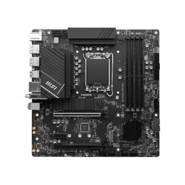 Imagem de MSI Placa-mãe PRO B760M-A WiFi DDR4 ProSeries (suporta processadores Intel de 12ª/13ª geração, LGA 1700, DDR4, PCIe 5.0, M.2, LAN de 2,5 Gbps, USB 3.2 Gen2, Wi-Fi 6E, mATX)