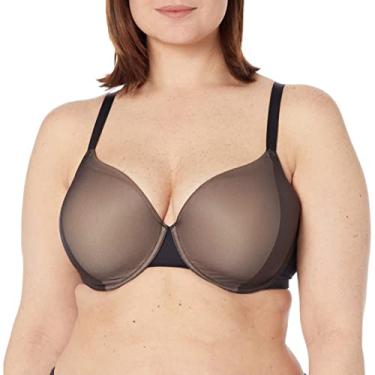 Imagem de Natori Contorno de suporte lateral com efeito feminino, Preto/café, 34DD