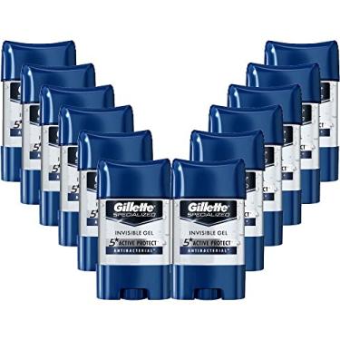 Imagem de Kit 12 Desodorante Antitranspirante Gillette Specialized Antibacterial Gel 82g