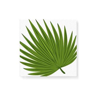 Imagem de Arte Maníacos Quadro Decorativo em Tela Canvas Planta Folhas Finas - 30x30cm