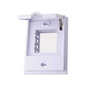 Imagem de Placa Externa com Suporte 4x2 2 Módulos Branca Belaqua Blux