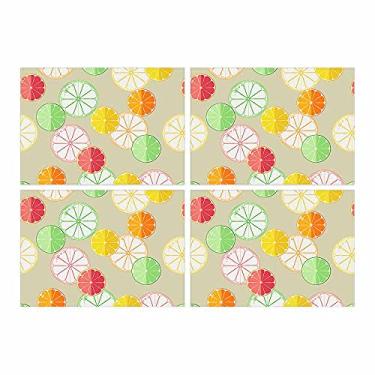 Imagem de Style Brazil Jogo Americano Citrus Bg 6 Peças 30x40 Base Emborrachada
