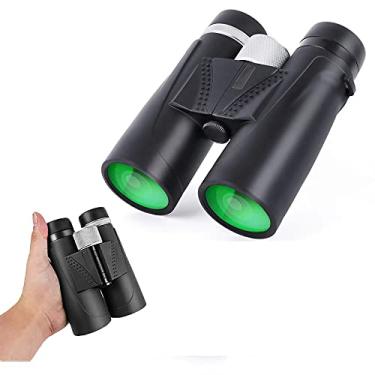 Imagem de Binóculos de alta potência 12x42, BAK4, ocular grande, binóculos portáteis e à prova d'água Telescópio com lentes revestidas de várias camadas para observação de pássaros adultos