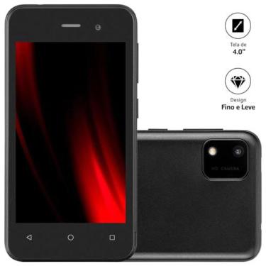 Imagem de Smartphone E Lite 2 Preto 32Gb 3G Wi-Fi Tela 4,0 Dual Chip Android 11