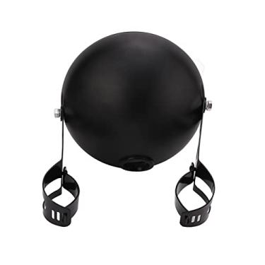 Imagem de Akozon Carcaça de farol de motocicleta, 17,78 cm de metal para motocicleta com suporte universal para farol de LED tubos de garfo de 38-51 mm