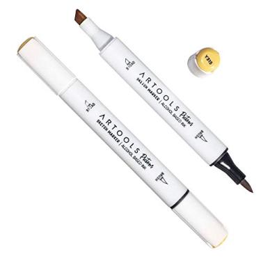 Imagem de Caneta Artools Pictom Ponta Dupla Melon Yellow Y315