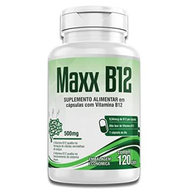 Imagem de Vitamina B12 7x 120 Cápsulas Maxx B12 Metilcobalamina Vegano