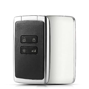 Imagem de Substituição de alarme de carro de shell de chave remota inteligente de 4 botões, para Renault Megane 4 Koleos Kadjar Keyless Entry Car Key Case