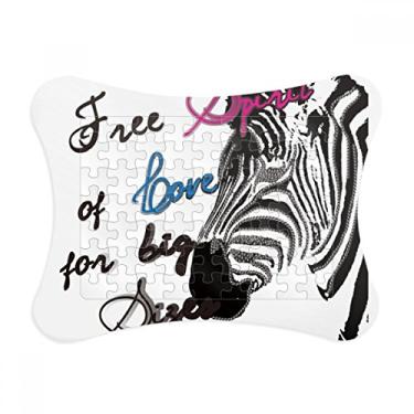 Imagem de Moldura de quebra-cabeça de animal com letra simples de Pinto para decoração de imagem