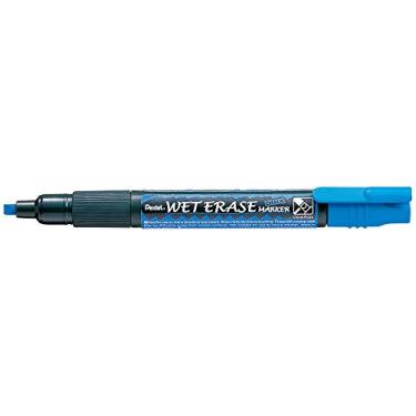 Imagem de Pentel Marcador de giz com apagamento úmido, azul médio (SMW26-C)
