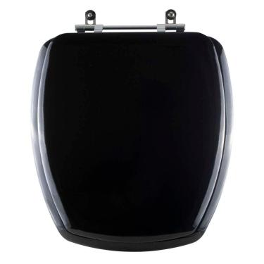 Imagem de Assento Sanitário Almofadado Thema Preto para Louça Incepa