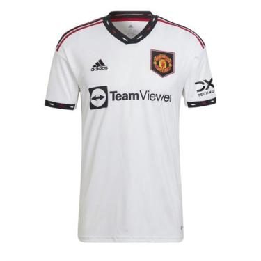 Imagem de Camiseta Adidas Manchester United 2 22/23 Masculino - Branco