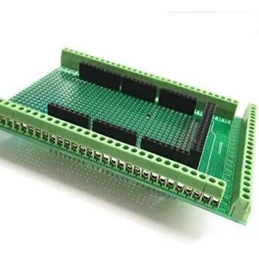 Imagem de Placa Borne De Extensao Shield Para Arduino Mega - Montado