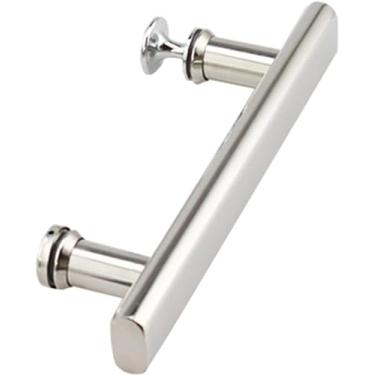 Imagem de Maçaneta da porta do chuveiro em aço inoxidável Botão da maçaneta da porta do chuveiro | Barra de toalha para box de chuveiro | Substituição moderna da maçaneta da porta do chuveiro, B 421Se
