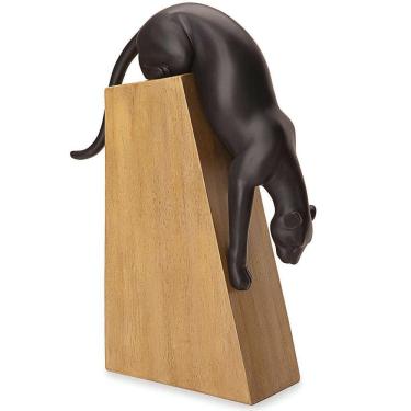 Imagem de Escultura Pantera Negra Poliresina Animal Poder Mart 13888