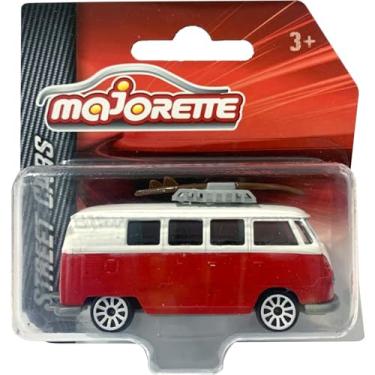 Imagem de Miniatura - 1:64 - Volkswagen T1 Kombi Vermelha - Street Cars - Majorette 212053051CT1