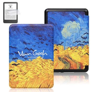 Imagem de Case Couro Estampada Para Kindle 11 C2V2L3 + Pel. Plástico