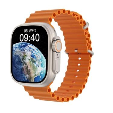 Imagem de Smartwatch Relógio Inteligente W68+ Ultra NFC 49mm Bluetooth Sport GPS Termômetro ECG Frequência Cardíaca