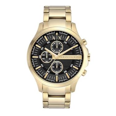 Imagem de A|X Armani Exchange Relógio masculino de quartzo, Dourado/preto, Relógio de quartzo, cronógrafo, movimento de quartzo