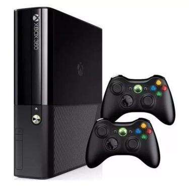 Imagem de Microsoft Xbox 360 Super Slim 250gb + 3 Jogos 2 Controles Standard Cor Preto