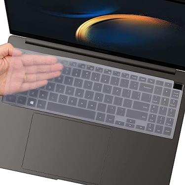Imagem de Capa de teclado para Samsung Galaxy Book 3 Pro 360 40.6 cm NP964XFG NP960XFG, Galaxy Book 3 Ultra 40.6 cm, Samsung Galaxy Book 3 360 39.6 cm, Samsung Galaxy Book 3 Pro 40.6 cm película protetora