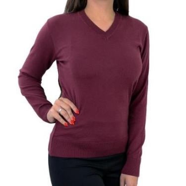 Imagem de Blusa Feminina Iaraline Suéter Tricot Gola V - 1850C-Feminino
