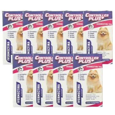 Imagem de Controller Plus - Remédio Anti Pulgas, Carrapatos, Vermes E Sarnas 36 Comp 5kg