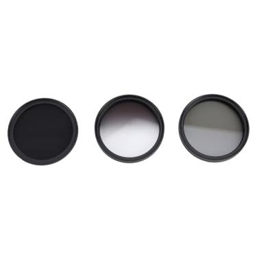 Imagem de Conjunto de Filtros ND8 CPL GND, Kit de Filtro de Câmera 3 Em 1 Filtro de Densidade Neutra Filtro Polarizador Circular Filtro ND Graduado Filtros de Vidro óptico de Liga de (52mm)