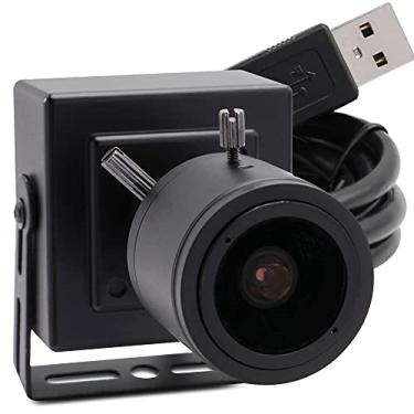 Imagem de SVPRO Câmera USB de foco manual com zoom 2,8-12 mm, webcam HD de baixa luminosidade 1080p com sensor Sony IMX323 H.264, câmera Web USB portátil com caixa de metal e suporte