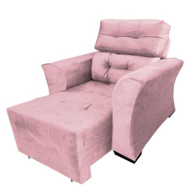 Imagem de Poltrona Do Papai Reclinável Retrátil Amamentação Grécia Rosa