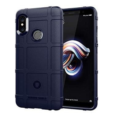Imagem de XIAOMI REDMI Note 5 Pro Case Shell, Rugged Shield, Fibra de Carbono TPU, Suave Antiderrapante Macio, Anti-Impressão Digital, Capa Totalmente Protetora para XIAOMI REDMI Note 5 Pro