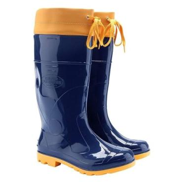 Imagem de Bota Galocha Cano Alto Profissional C/Amarra (Azul, BR, Adulto, Numérico, 40)
