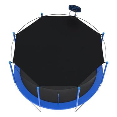 Imagem de YYGJYGOO Capa de proteção solar, cobertura de trampolins com proteção solar, 6/8/10/12/14/16FT Anti-UV Trampolim cobertura superior de trampolim externo (10FT-6)