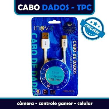 Imagem de Cabo Inova Type C-USB 1 metro original: cobre trançado para maior dura