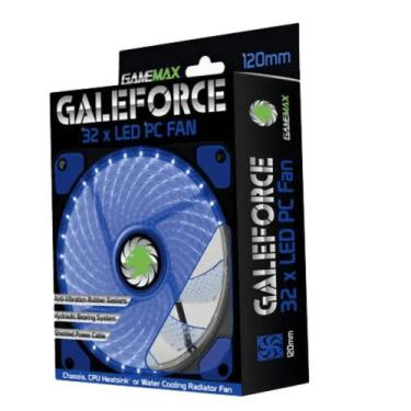 Imagem de Fan Gamemax para PC Gamer GF12B 12CM Azul 32 LED