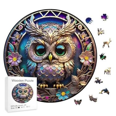 Imagem de Quebra Cabeça de Madeira Corujá, Wooden Puzzle | Diversão para toda família (A3)