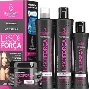 Imagem de Bio Instinto Liso com Força - Kit para Cabelos Lisos e Enfraquecidos (