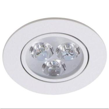 Imagem de Kit 10 Lâmpadas Led 3W Spot Redondo Embutir Bco Quente Bivol - Tf