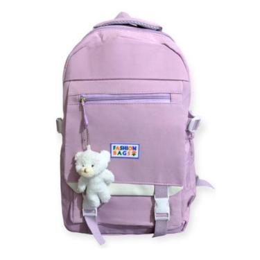 Imagem de Mochila Escolar Infantil Resistente Menina Juvenil Linda Grande Femini