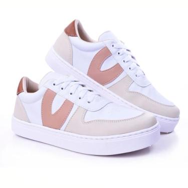 Imagem de Tênis Feminino Blogueira Casual Super Tendência Azul - Valentina Rosa,