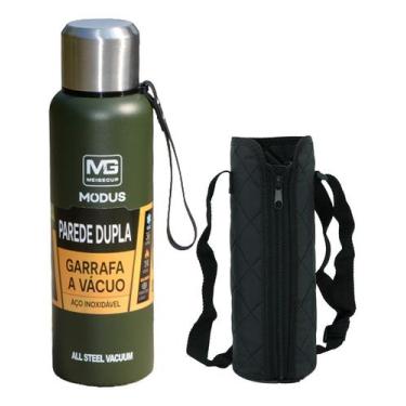 Imagem de Garrafa Térmica 1L ou 1,5L Aço Inox Café Água Suco Com Bolsa de Transp